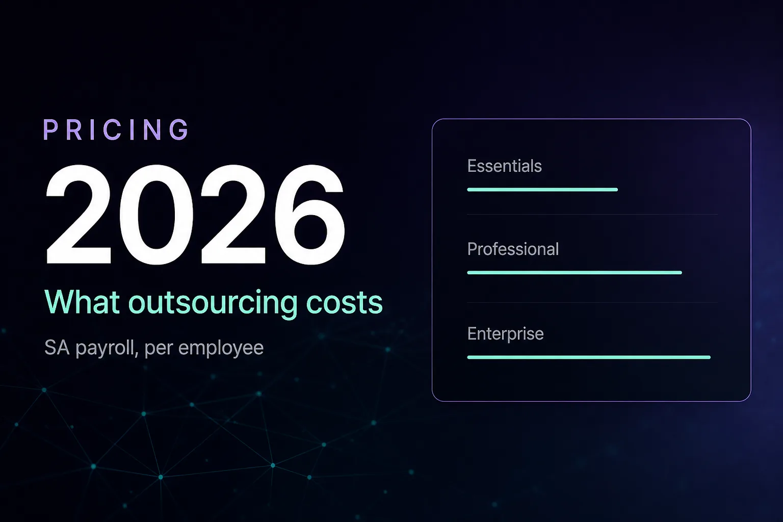 What Does Payroll Outsourcing Cost in South Africa? (2026 Pricing Guide)